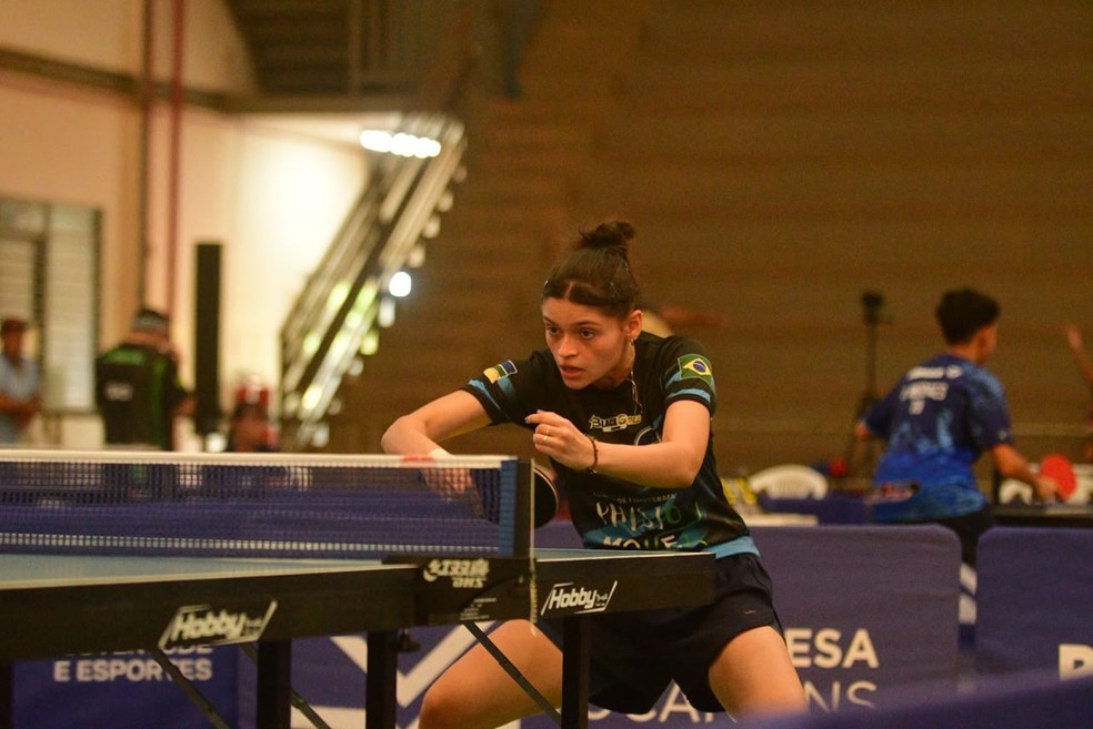 Joyce Pureza durante a competição