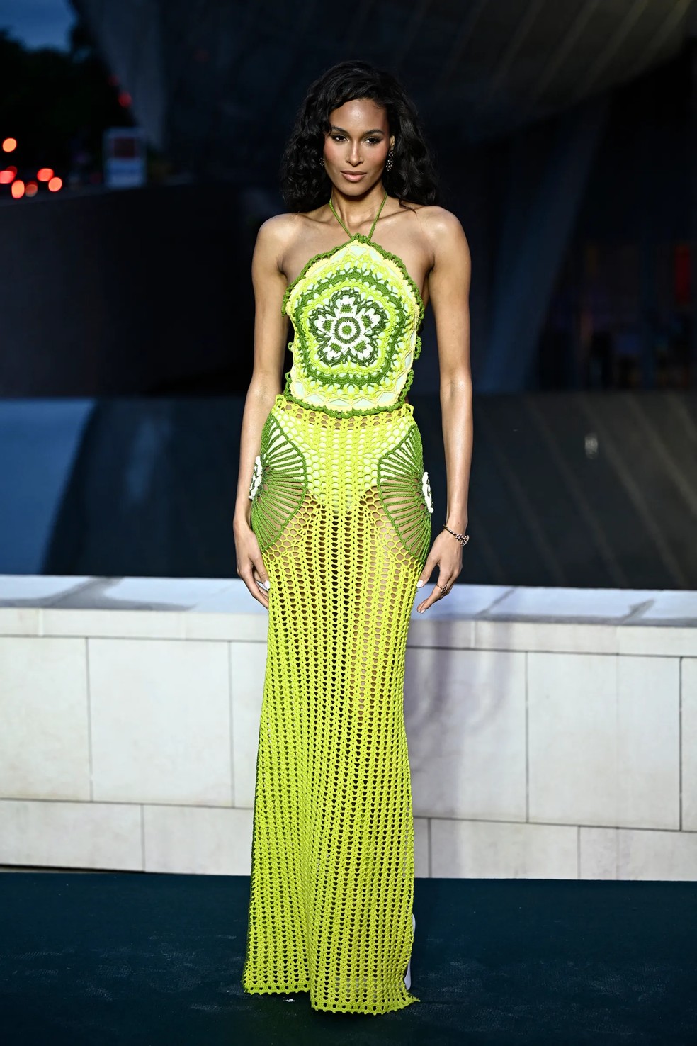 Cindy Bruna no Prel&uacute;dio dos Jogos Ol&iacute;mpicos de Paris 2024 &mdash; Foto: JULIEN DE ROSA/Getty Images