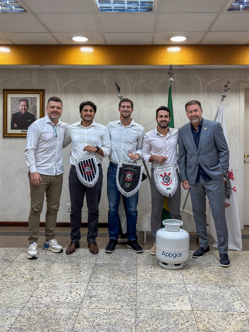 Corinthians fechou patrocínio com a Appgas — Foto: Divulgação