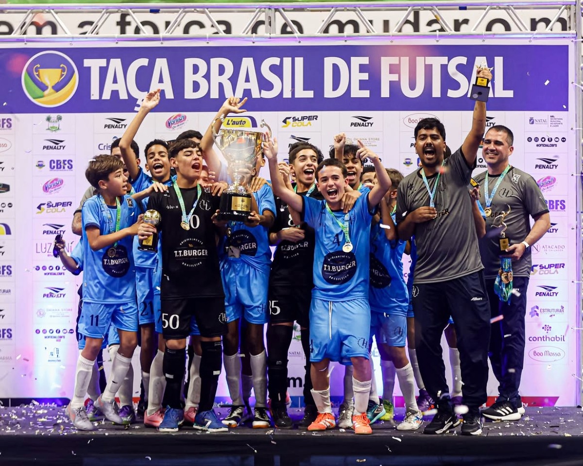 Hebraica é campeão da Taça Brasil Sub-13 de Futsal em Natal