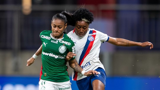 Palmeiras sai na frente, mas Bahia arranca empate no jogo de dia