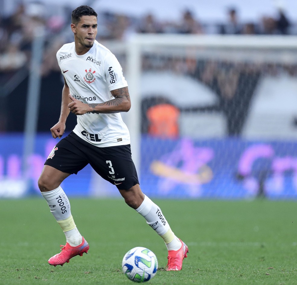 Lucas Veríssimo em Corinthians 0x0 Palmeiras — Foto: Rodrigo Coca/Ag. Corinthians