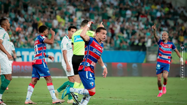 Rodriguinho no duelo entre Fortaleza x Palmeiras, pela Copa do Brasil