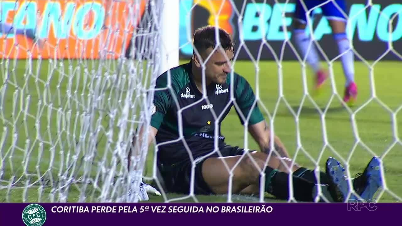 Coritiba perde pela 5ª vez seguida no Brasileirão