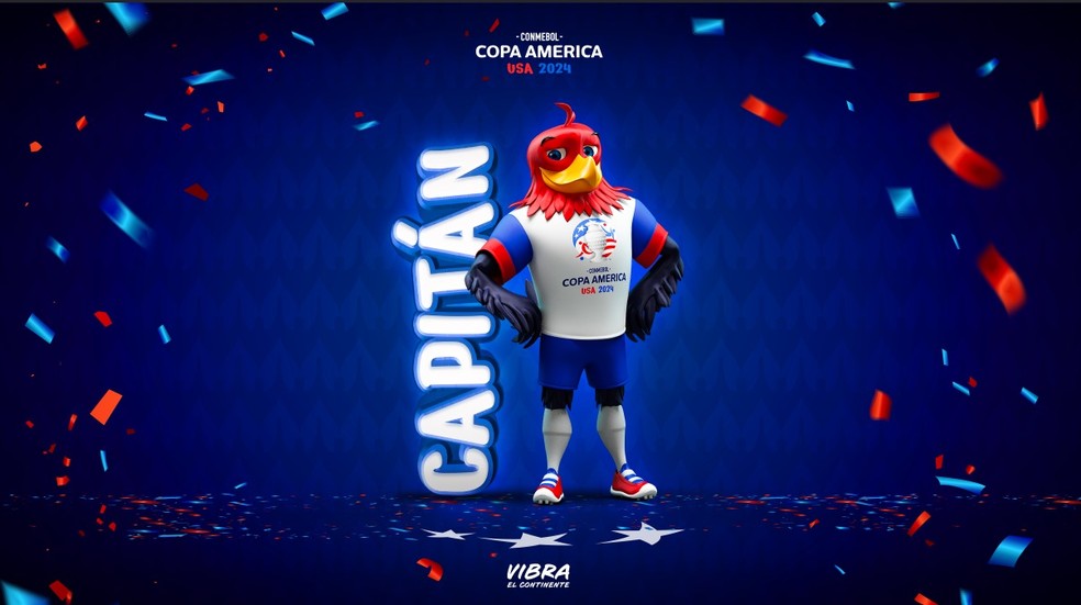 Capitán, o mascote da Copa América 2024 — Foto: Reprodução/Conmebol