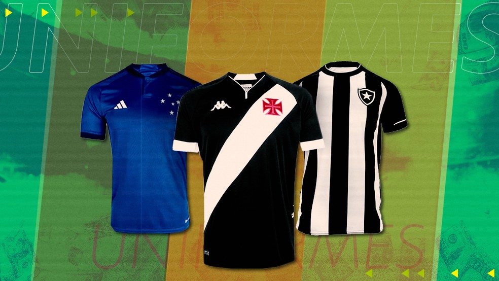 Camisa do Vasco é eleita a mais bonita do Brasileirão 2023 em enquete no ge, futebol