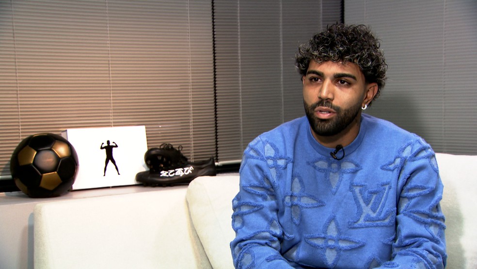 Gabigol fala sobre parceria com Fernando Diniz: "Creio que a gente combina" — Foto: Reprodução/TV Globo
