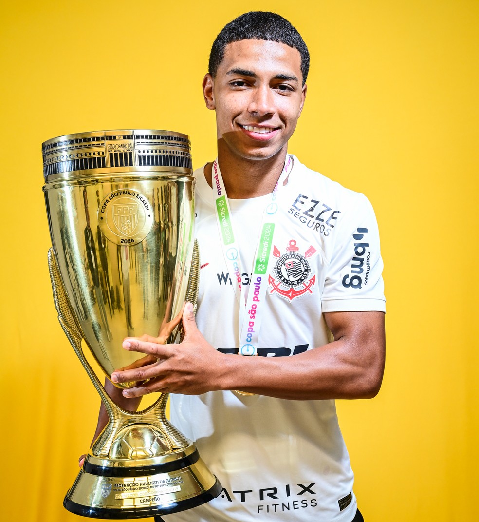 Kaio Henrique, lateral campeão da Copinha 2024 pelo Corinthians — Foto: Rodrigo Corsi/Ag.Paulistão