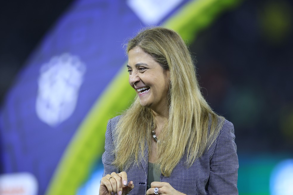 Leila Pereira, presidente do Palmeiras — Foto: Marcello Zambrana/AGIF