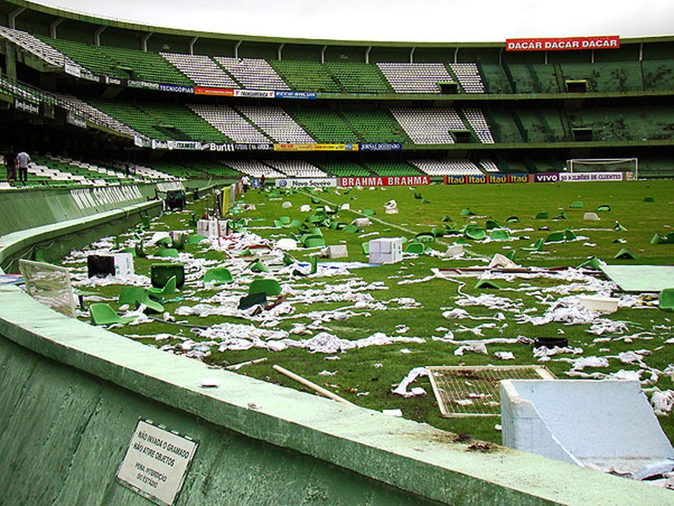 Couto Pereira após Coritiba x Fluminense — Foto: ge
