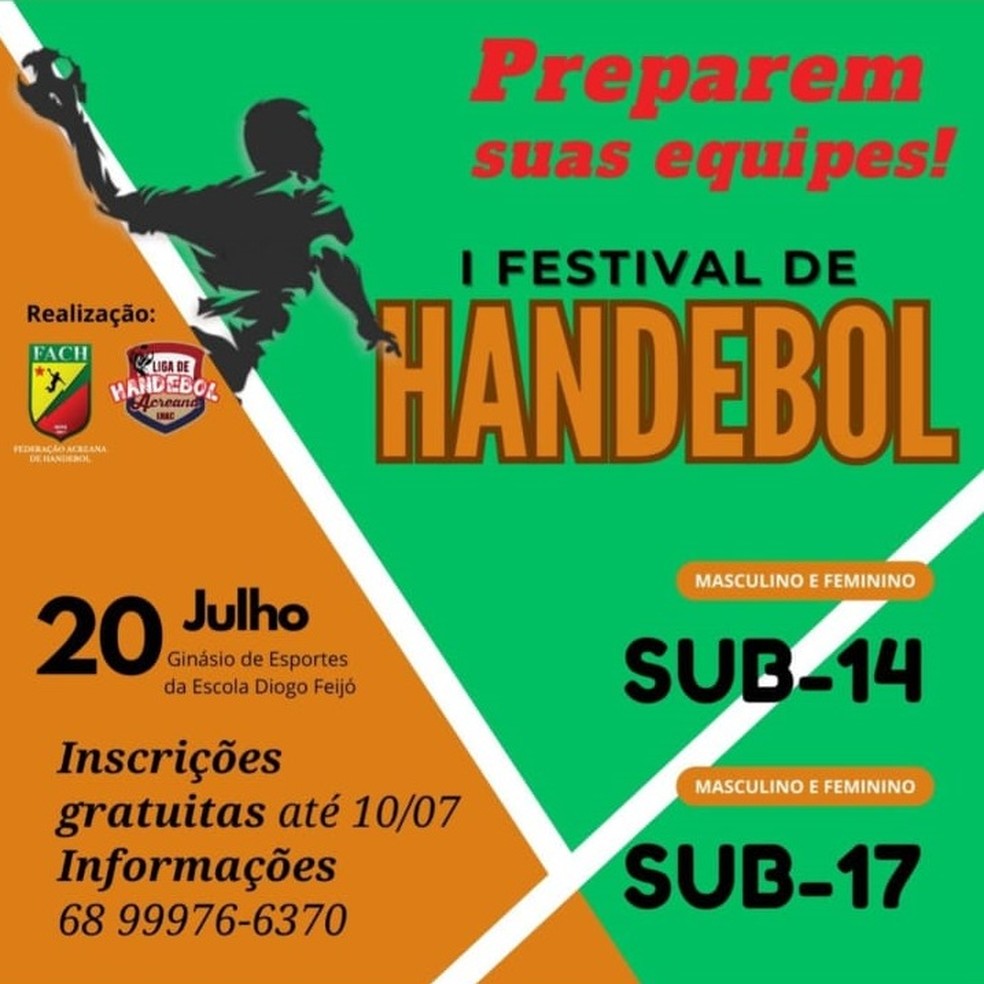 1º Festival de Handebol Sub-14 e Sub-17 — Foto: Divulgação/Fach