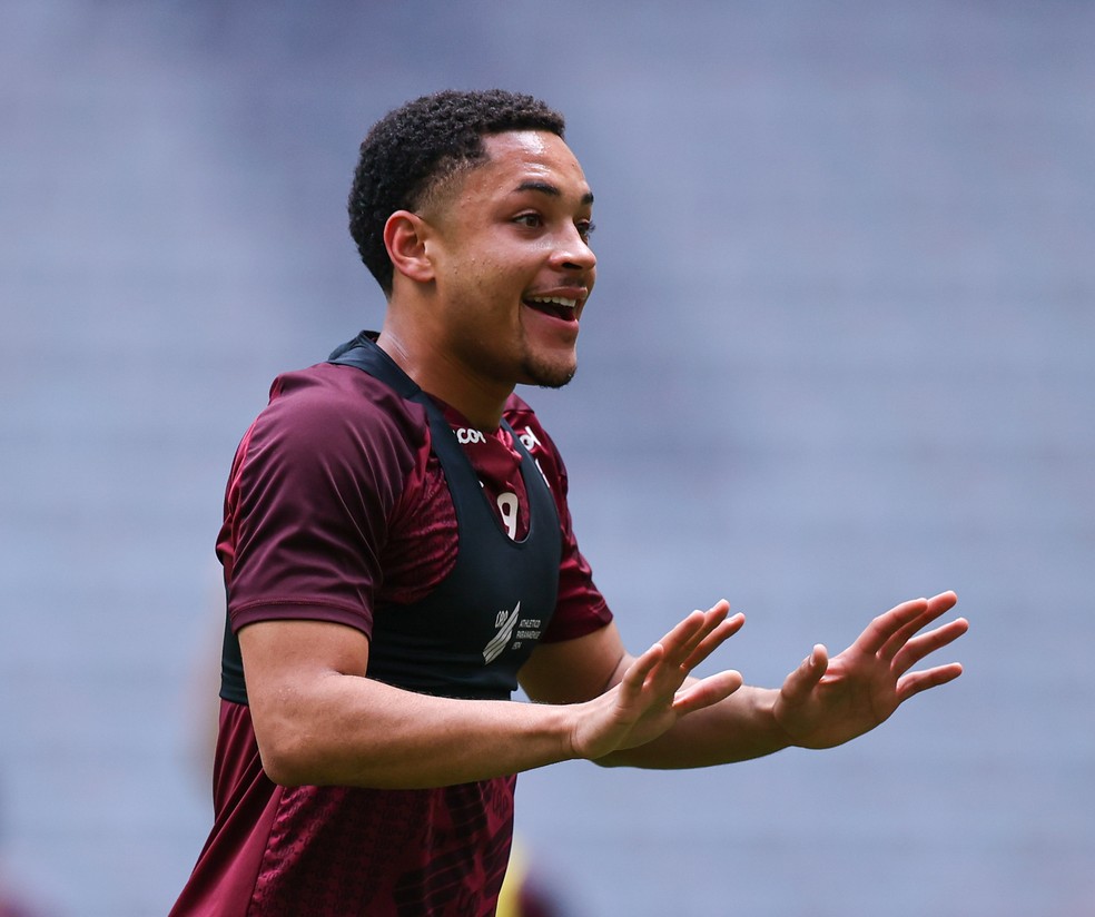 Aos 18 anos, Vitor Roque � um dos destaques do Athletico � Foto: Jos� Tramontin/Athletico