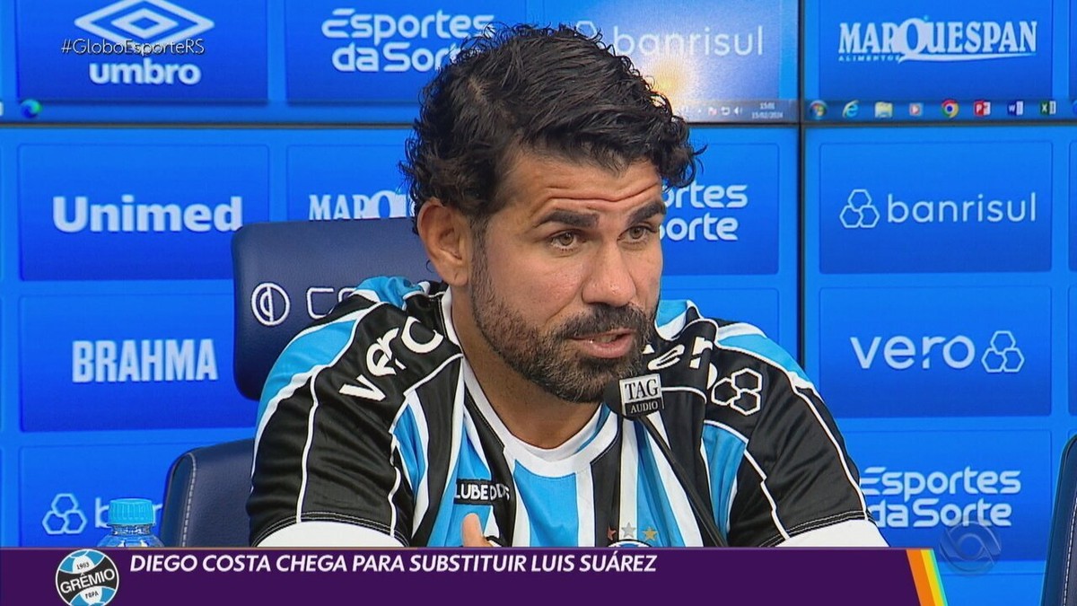 Diego Costa não relacionado para o Gre-Nal: decisão técnica ou problema físico?
