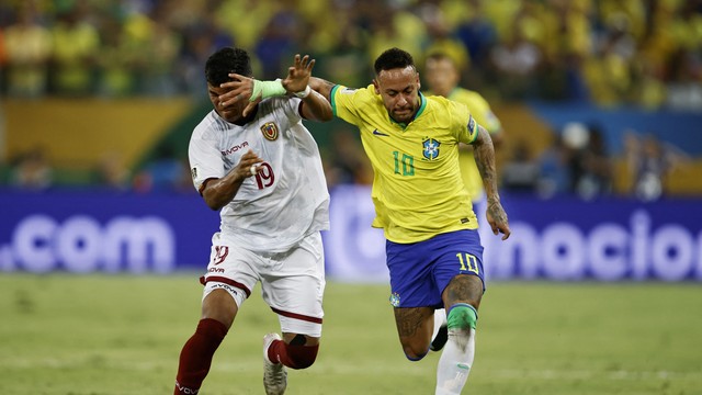 Neymar em Brasil x Venezuela