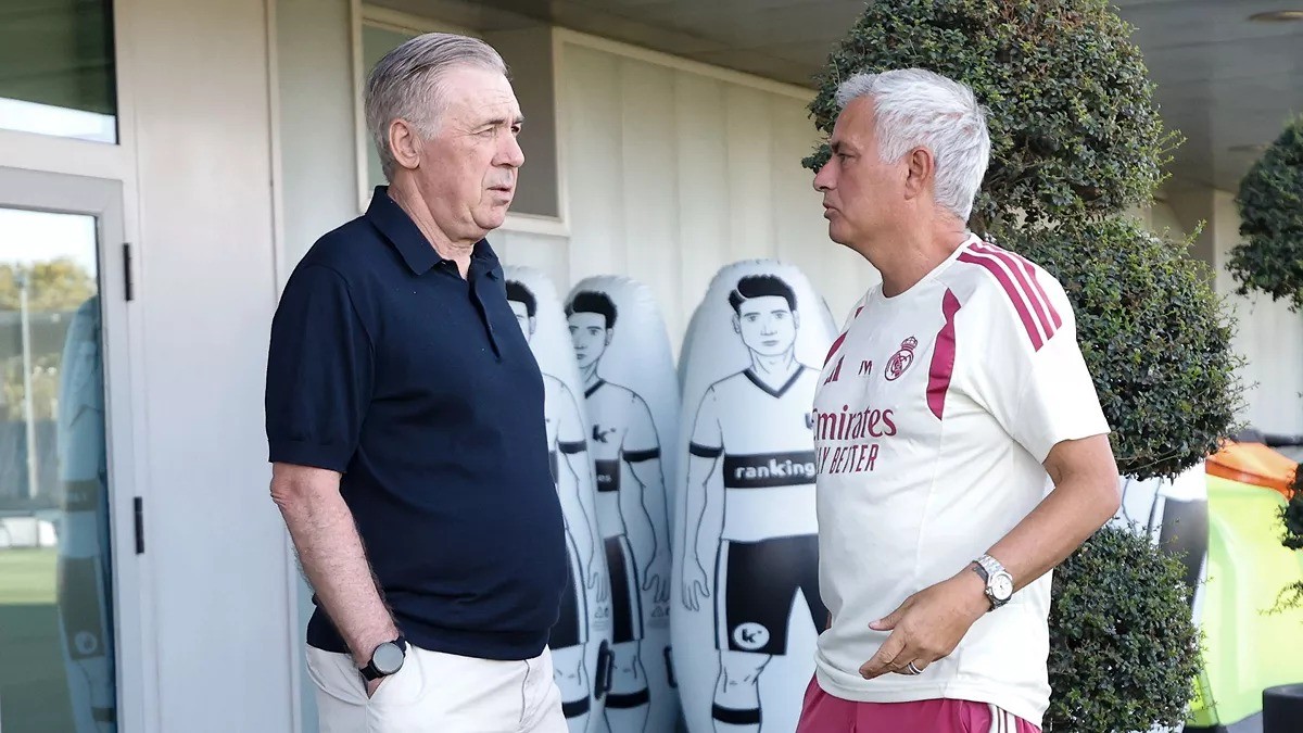 Ancelotti visita o CT do Real Madrid e reencontra elenco após assumir a Seleção Brasileira