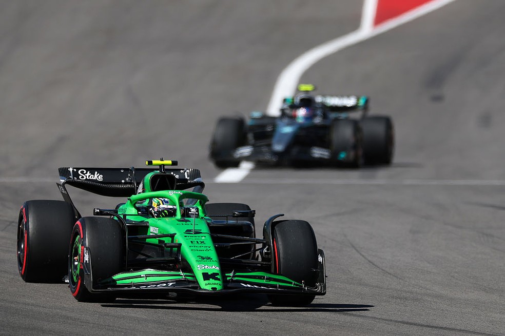 Gabriel Bortoleto no GP dos EUA de F1 — Foto: Sam Bloxham/LAT Images