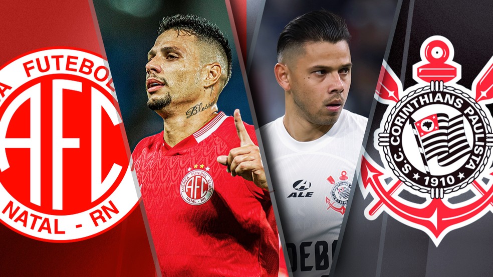 América-RN x Corinthians — Foto: ge