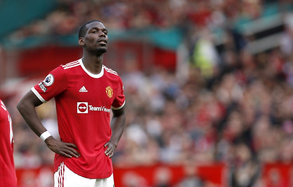 Pogba lamenta em Manchester United x Norwich — Foto: Reuters