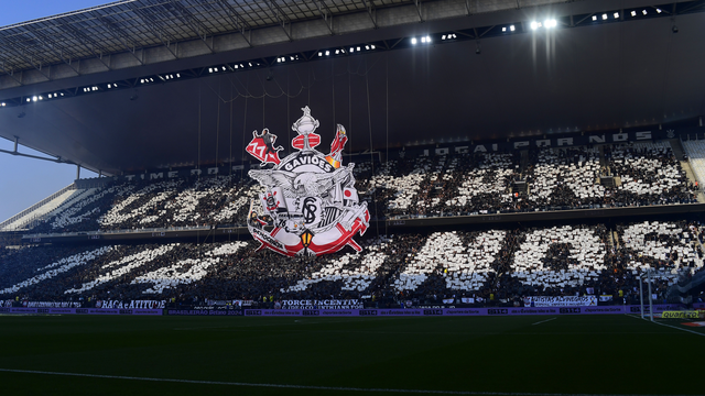 Mosaico em homenagem aos 114 anos do Corinthians