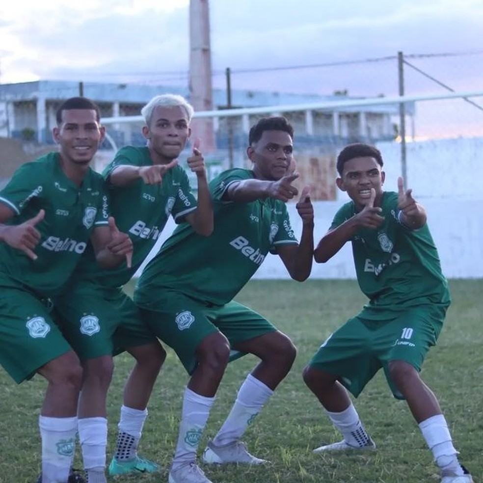 Nacional de Patos Sub-20 na estreia do Campeonato Paraibano, contra o Sabugy — Foto: Divulgação / Nacional de Patos