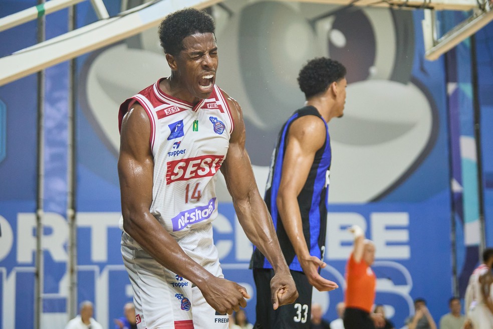 Georginho em Pinheiros x Franca, pelas quartas de final do NBB — Foto: Marcos Limonti / SFB