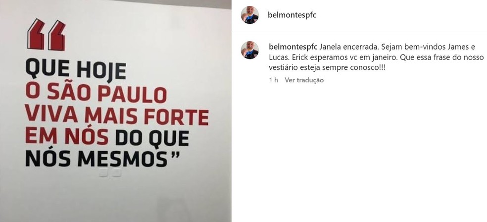 Carlos Belmonte confirma acerto com Erick, do Ceará — Foto: Reprodução