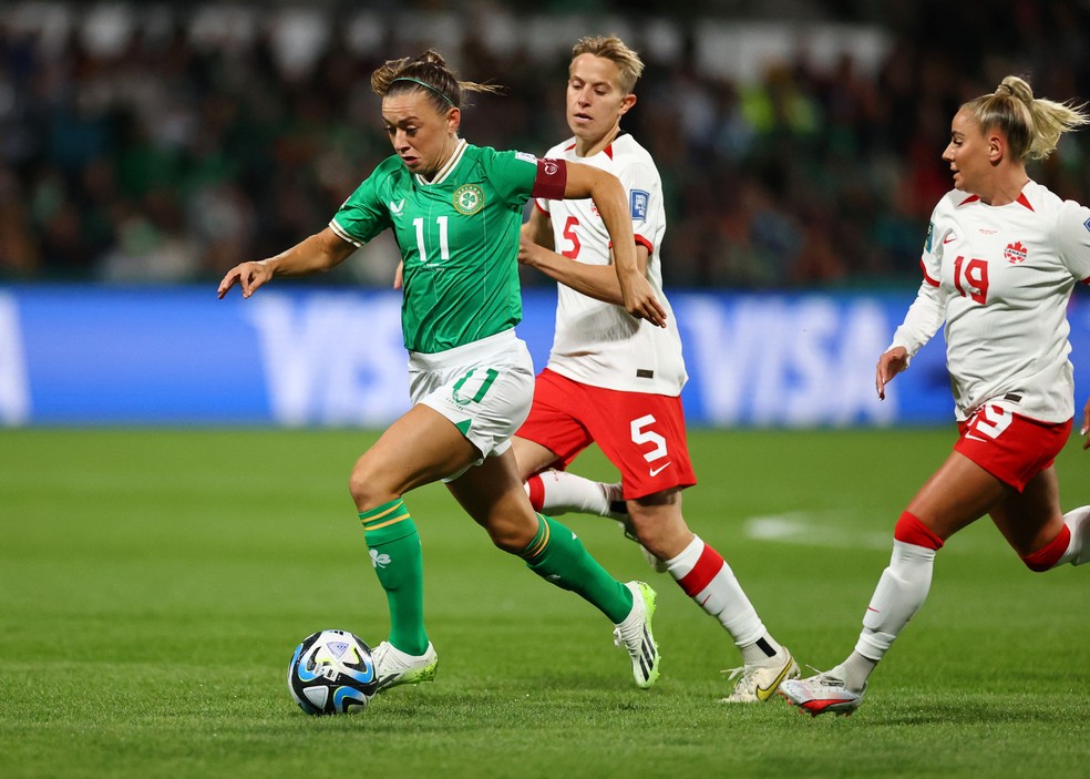 Irlanda, de McCabe, está eliminada do torneio — Foto: REUTERS/Luisa Gonzalez