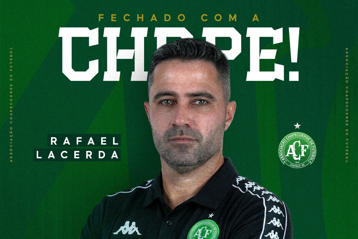 Chapecoense anuncia a contratação do técnico Rafael Lacerda