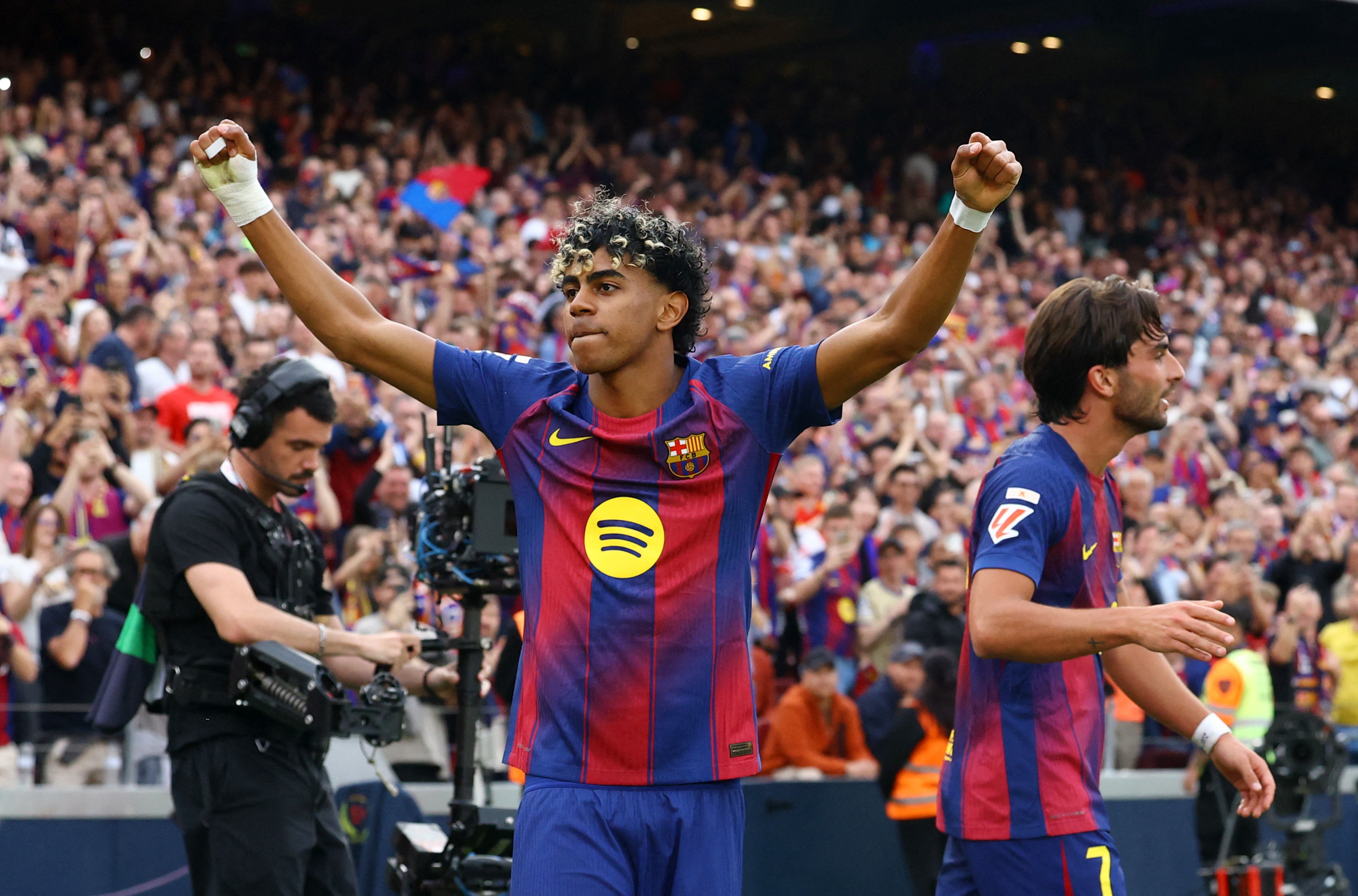 Yamal provoca Simeone antes de Atlético x Barça: 