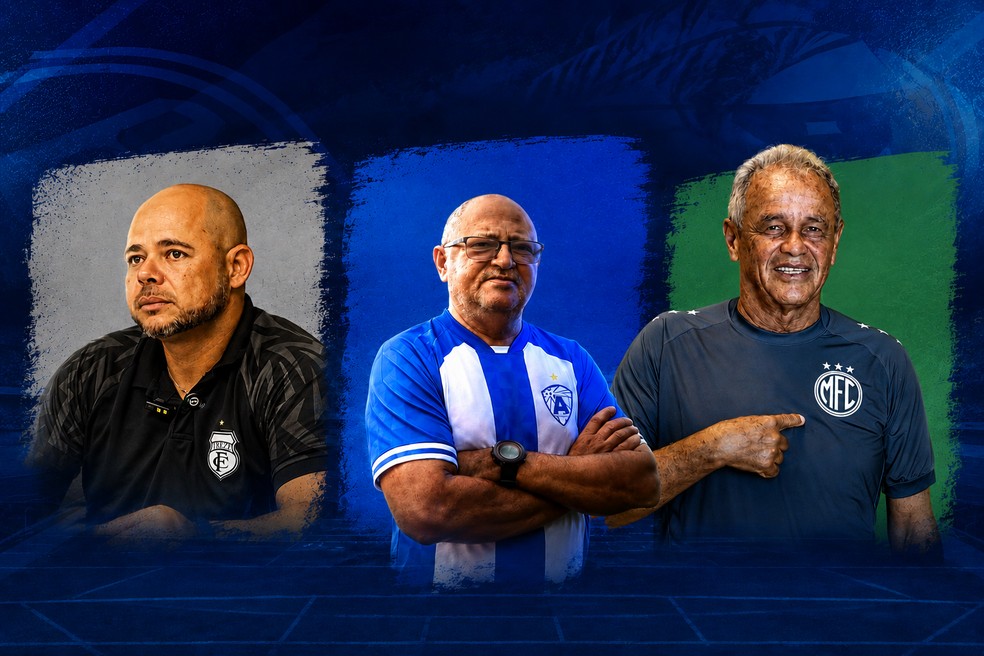 Adriano Souza, Raimundo Wágner e Roberval Davino — Foto: ChatGPT