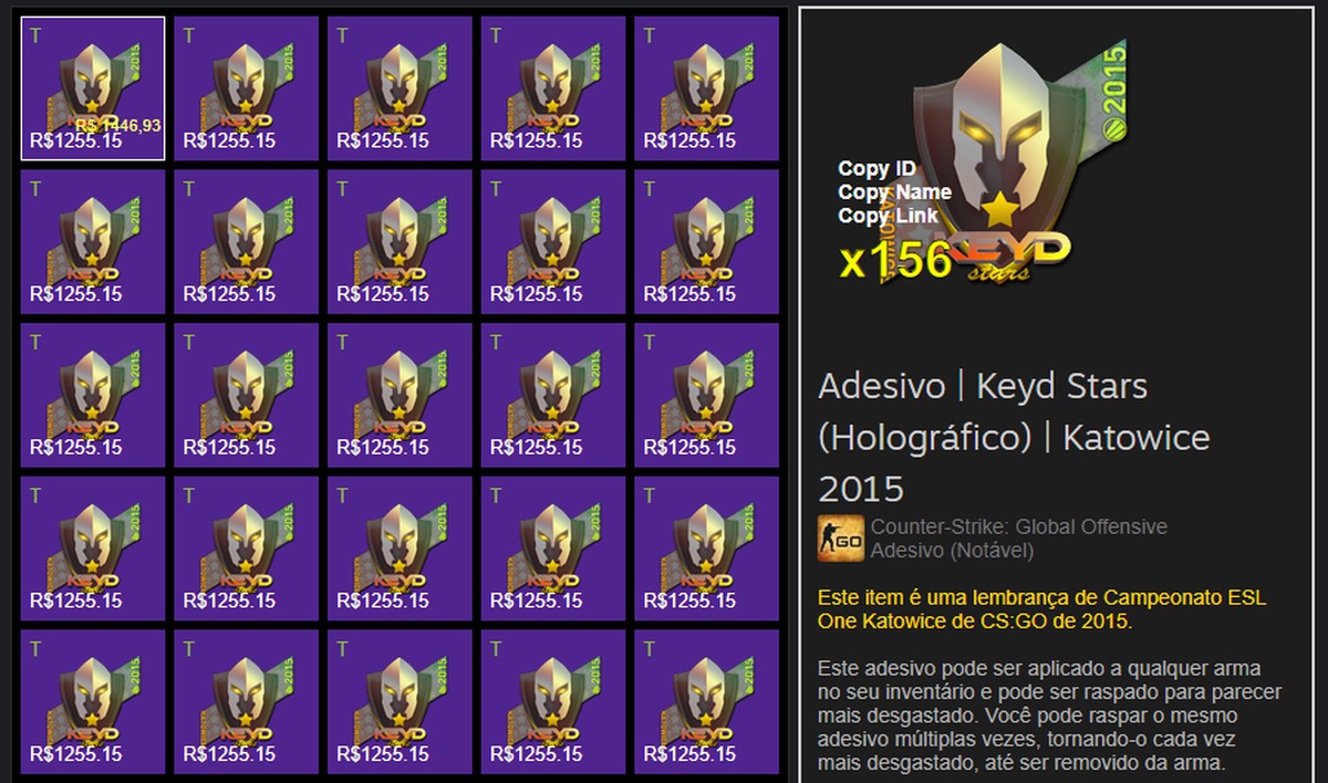 CS:GO: adesivos de Katowice 2015 rendem R$ 1 mi a jogador na Steam | cs ...