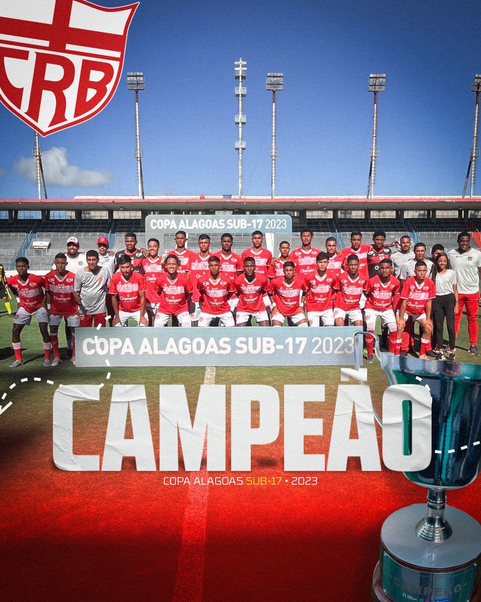 CRB é campeão da Copa Alagoas Sub-17 — Foto: Reprodução / CRB