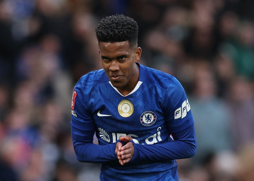 Estêvão gol Chelsea Port Vale — Foto: Paul Childs/Reuters