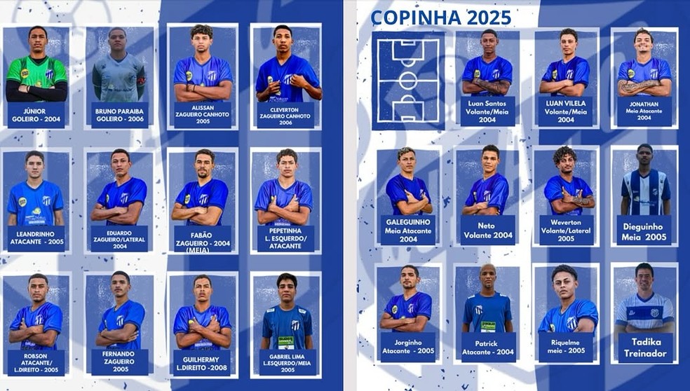 Jaciobá divulga relacionados para a Copinha 2025 — Foto: Divulgação/Jaciobá