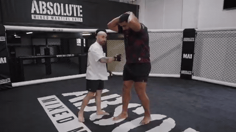 Campeão do UFC castiga gigante campeão da NFL com soco; assista