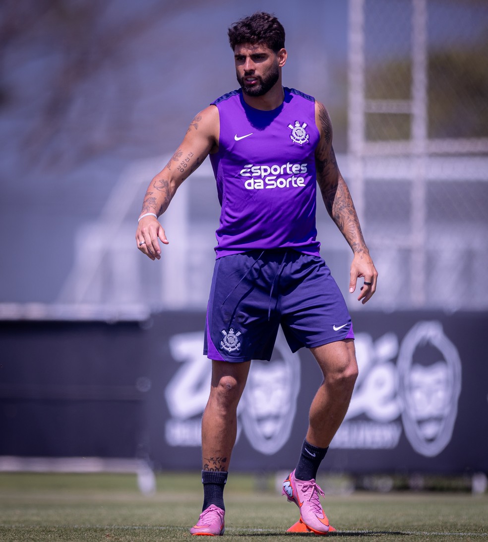 Yuri Alberto em treino do Corinthians — Foto: Rodrigo Coca/Agência Corinthians