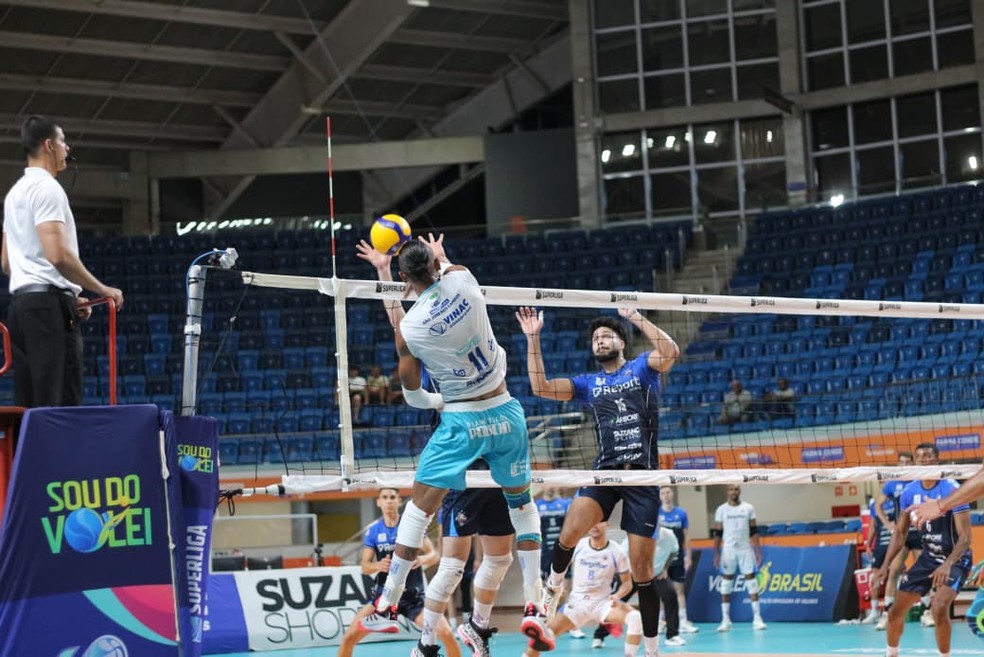 Vôlei São José x Suzano — Foto: Léo Lenzi/Agência NTZ