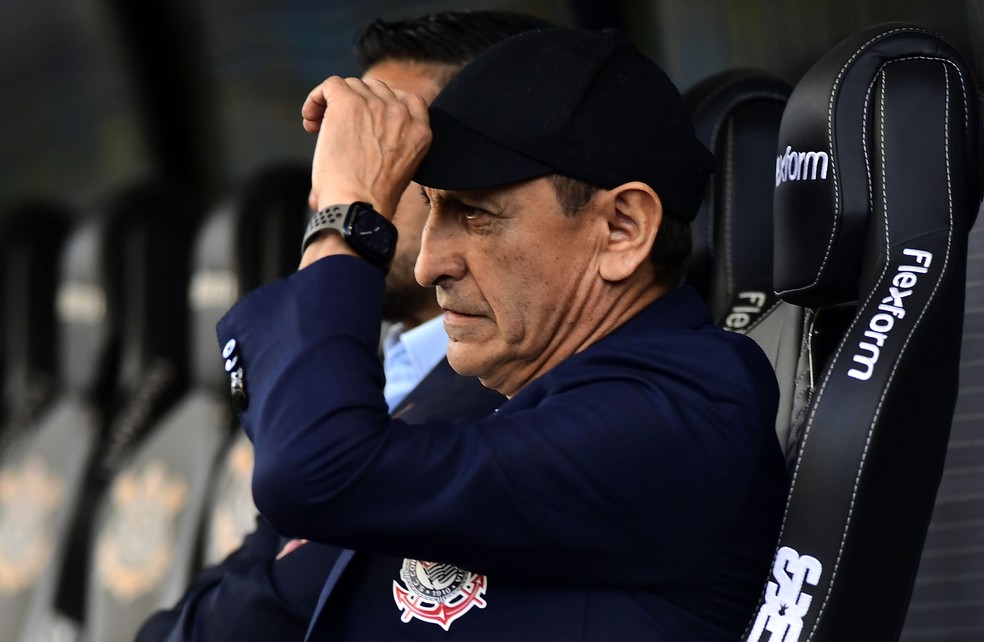 Ramón Díaz, técnico do Corinthians — Foto: Marcos Ribolli