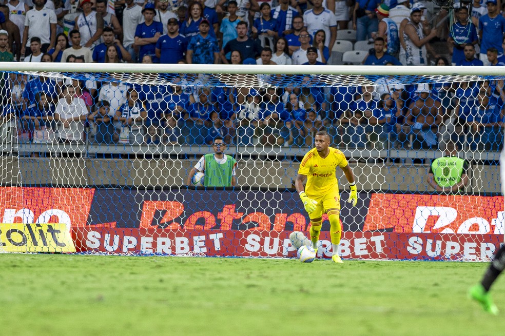 Anderson foi o goleiro titular do Cruzeiro, na partida contra o Botafogo — Foto: Staff Images/Cruzeiro