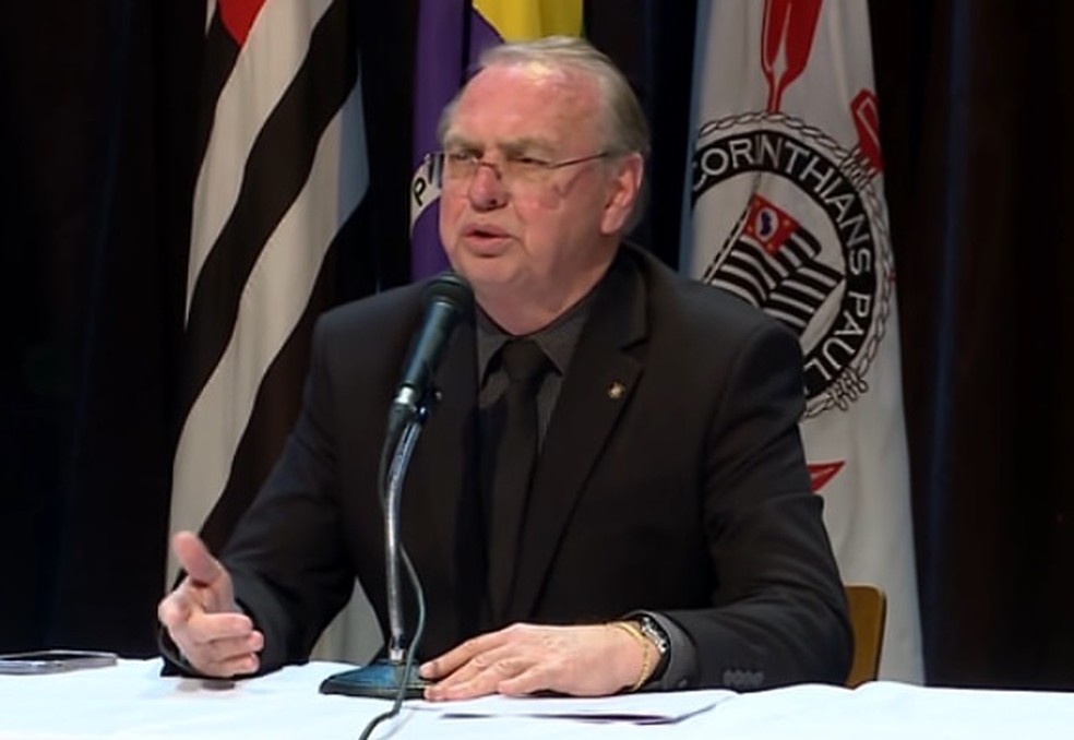 Osmar Stabile presidente-interino do Corinthians — Foto: Reprodução/ge
