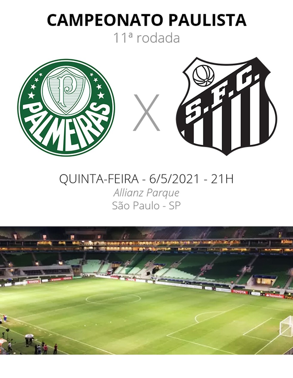 Onde assistir Palmeiras x Santos, final do Paulistão