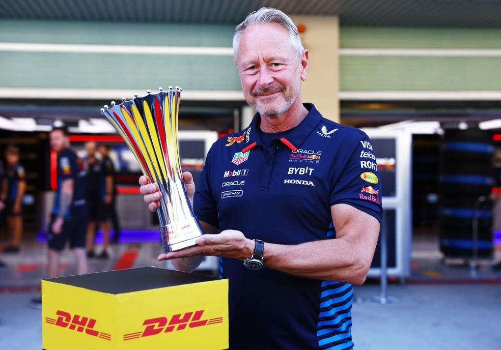 Jonathan Wheatley no GP de Abu Dhabi da F1 em 2024, seu último com a RBR — Foto: Mark Thompson/Getty Images
