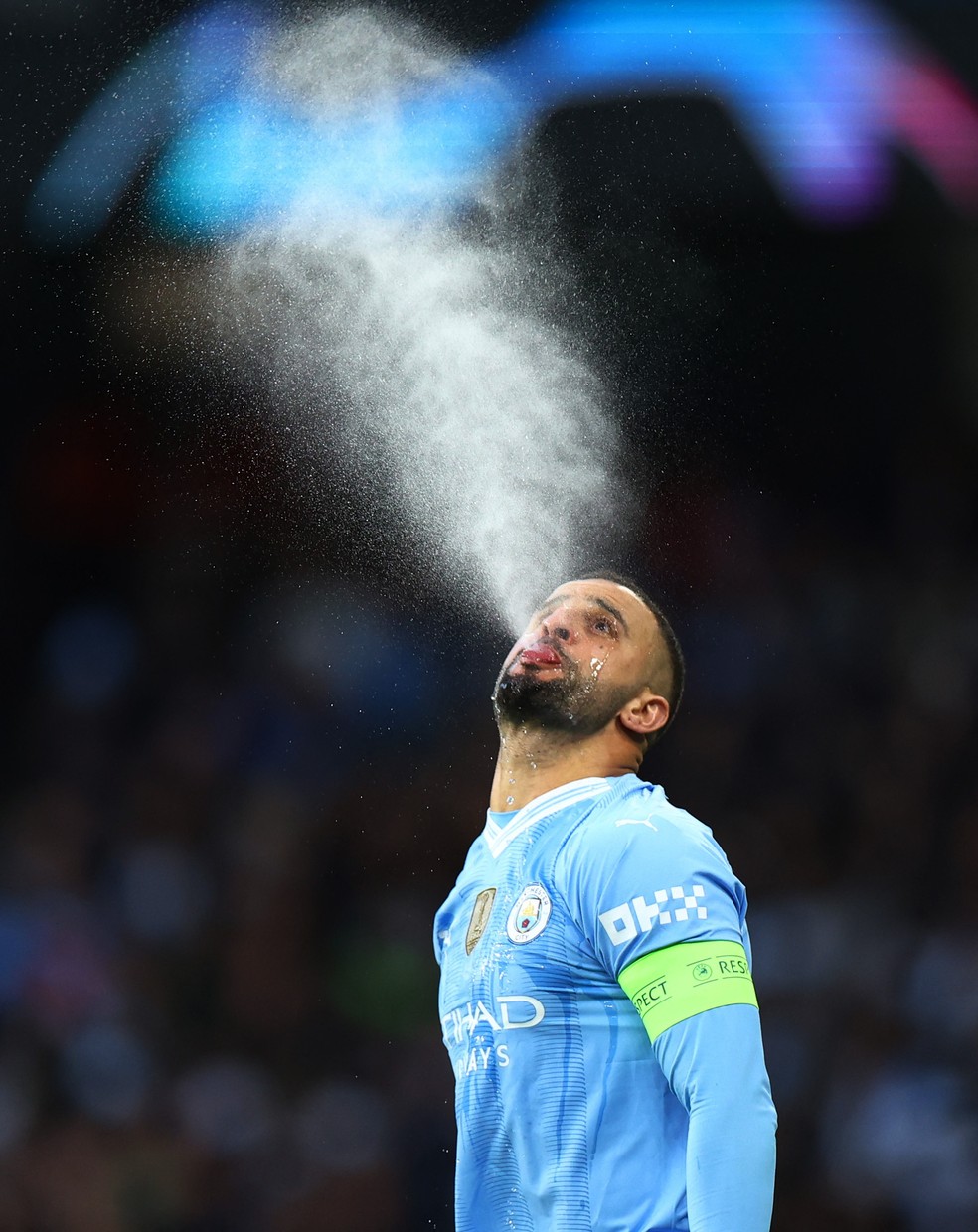 Walker durante City x Real — Foto: REUTERS