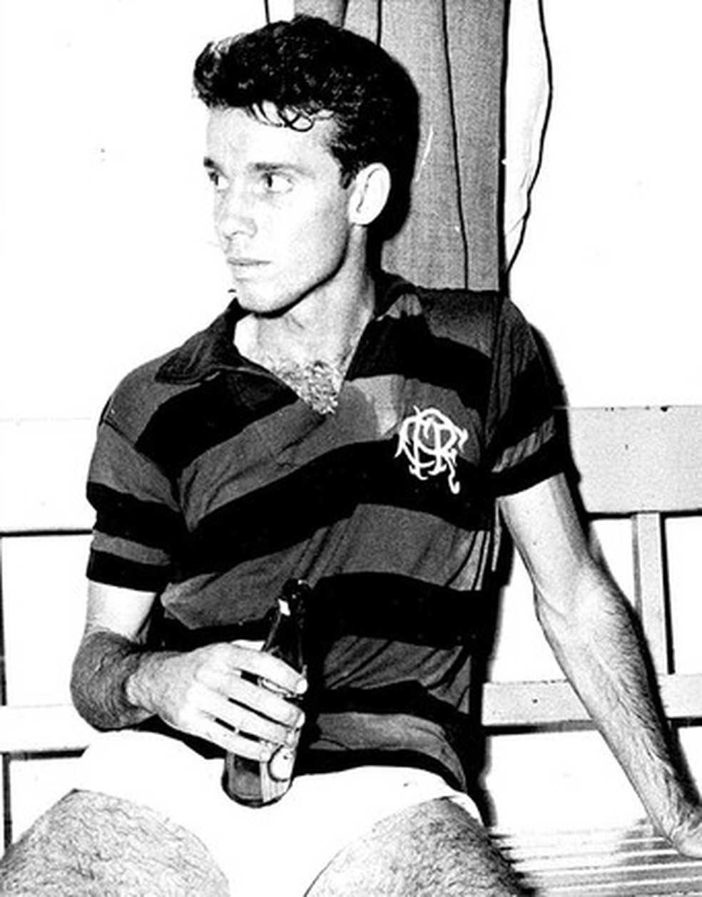 Zagallo cansado aps um jogo pelo Flamengo  Foto: Arquivo