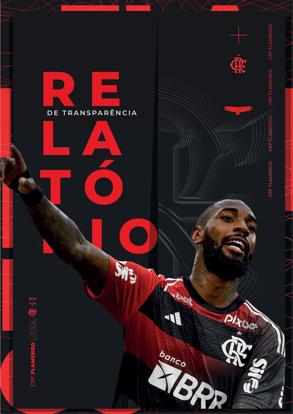 Relatório de transparência do Flamengo com o balanço trimestral — Foto: Divulgação/Flamengo
