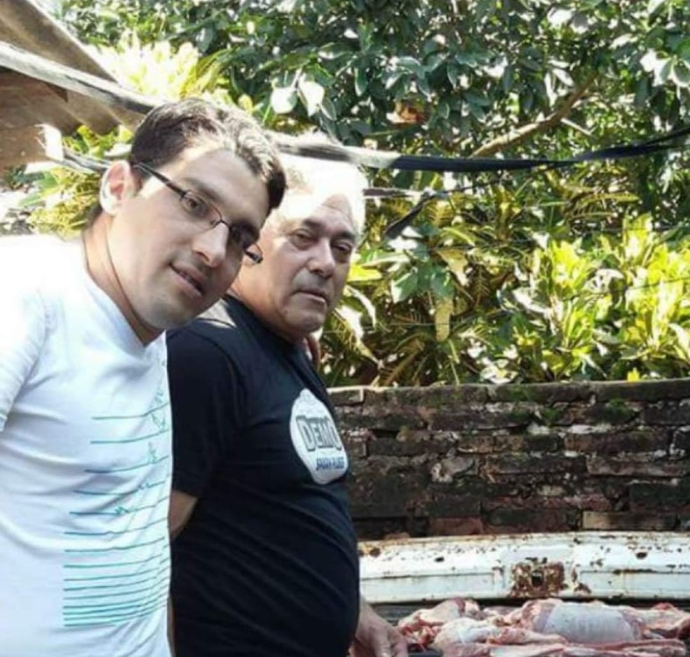 Arturo Martinez e o pai Rodolfo Martinez — Foto: Arquivo pessoal
