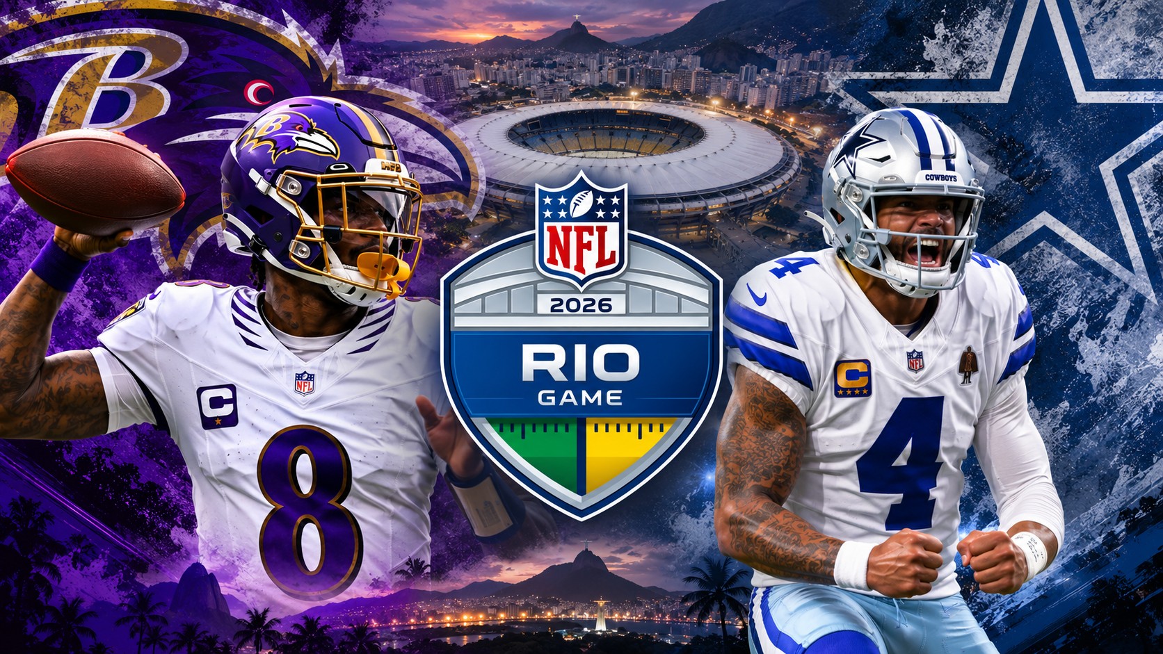 Veja quem são as estrelas e os maiores salários do jogo da NFL no Maracanã