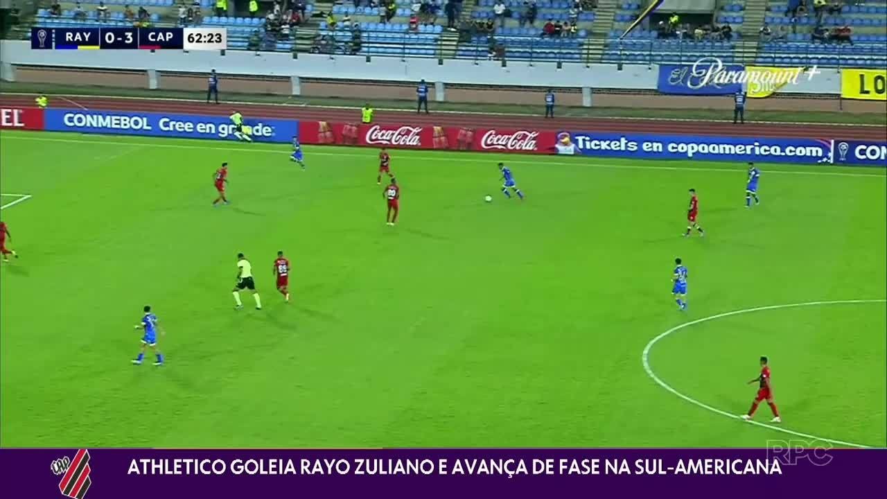 Athletico goleia Rayo Zuliano na Venezuela