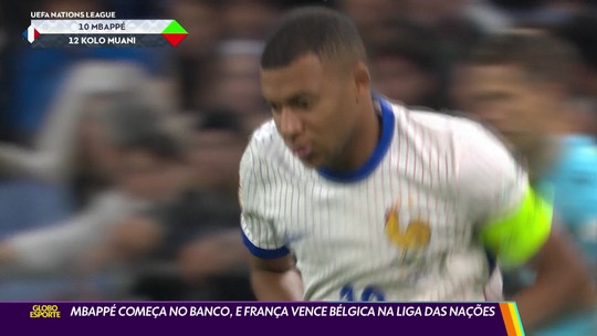 Mbappé começa no banco, e França vence Bélgica na Liga das Nações - Programa: Globo Esporte RJ 