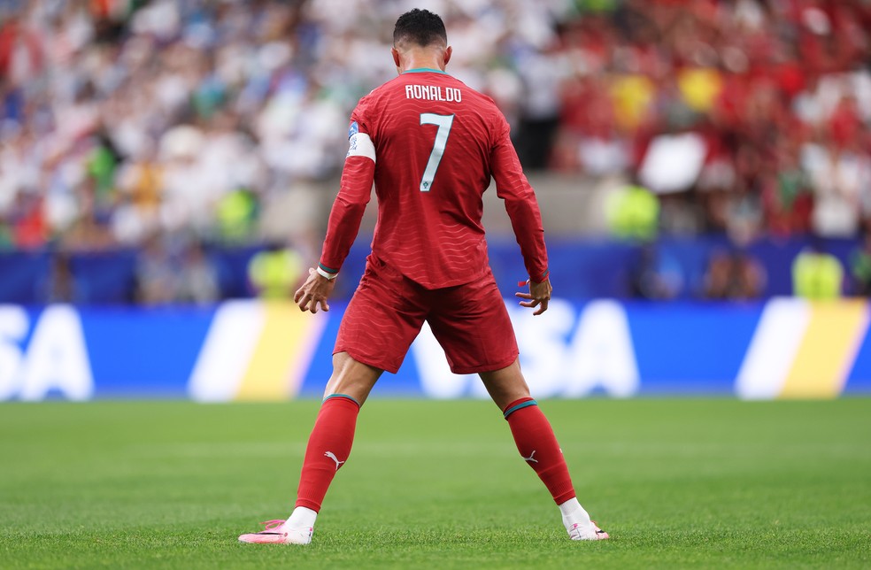 Cristiano Ronaldo gol Portugal x Uzbequistão Copa do Mundo 2026 — Foto: Maja Hitij - FIFA/FIFA via Getty Images